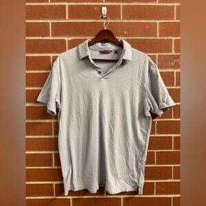 Tori Richard Honolulu Men’s Polo Shirt Gray Cotton Blend Size M